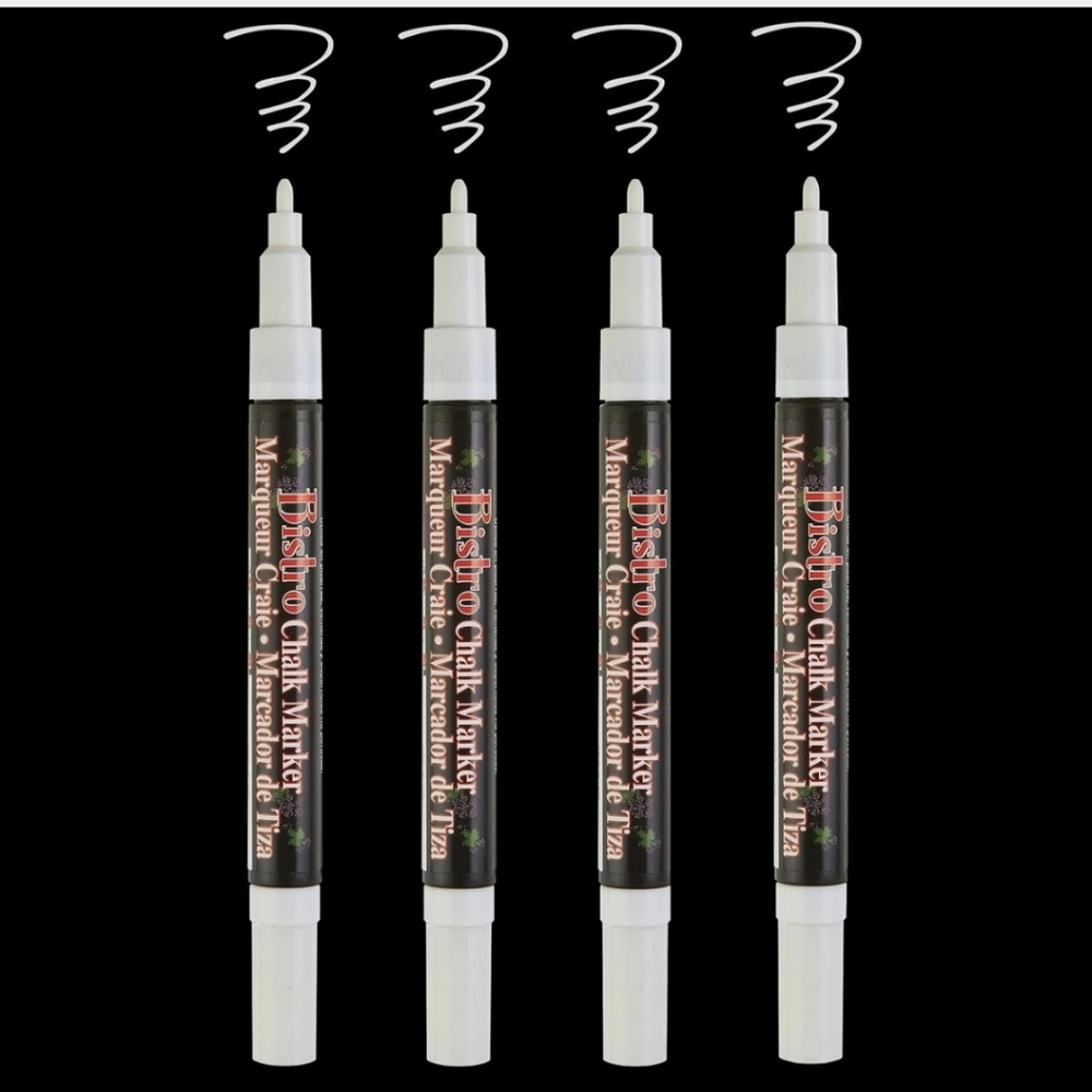 White Chalk Marker Set - Picture 2 of 3
